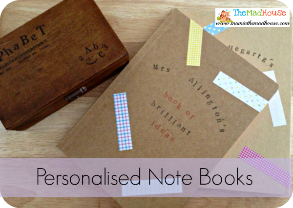 personalised note books