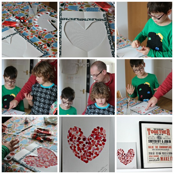 heart art collage