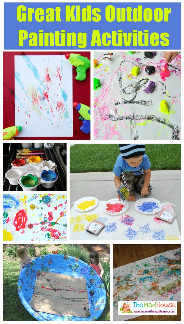 Great Kids Outdoor Painting Activities