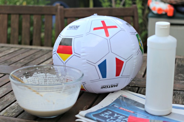 materials to make a football piñata