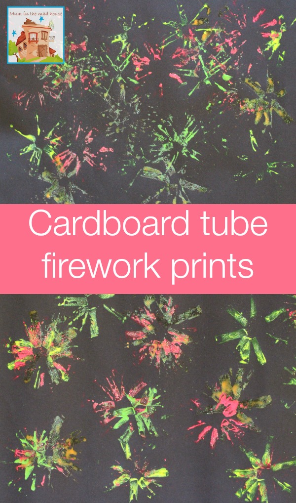 cardboard tube firework prints