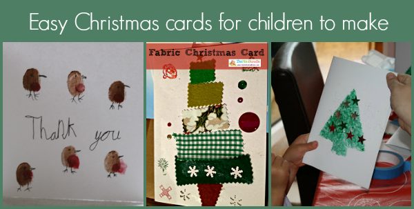Easy christmas cards for kids to make