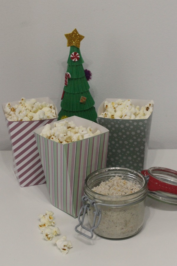 free popcorn poxes and festive sugar
