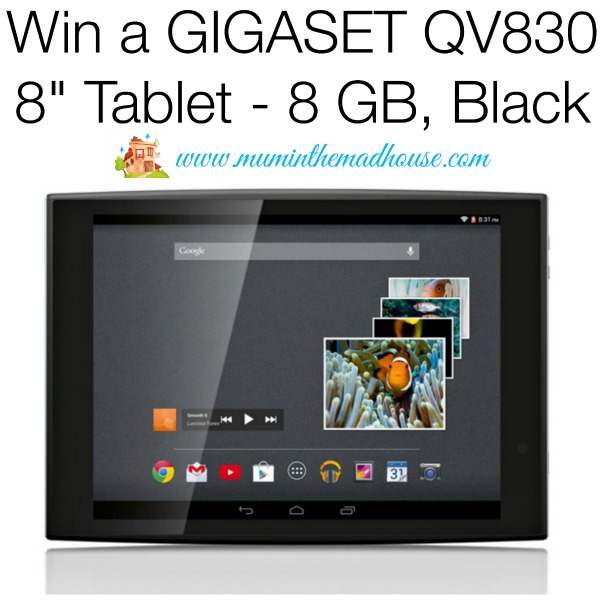 win GIGASET QV830 8 Tablet - 8 GB, Black