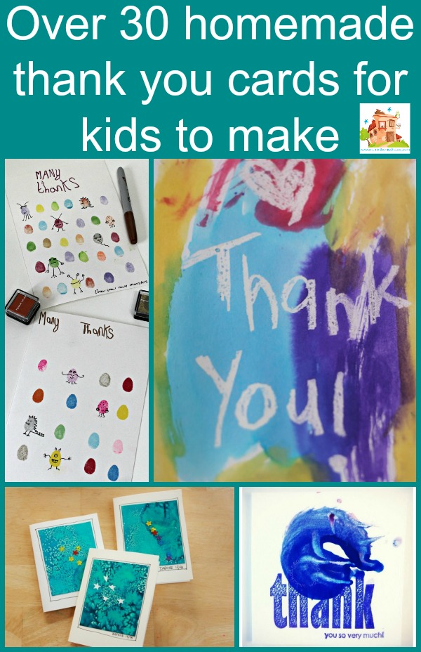 Homemade thank you cards for kids to make
