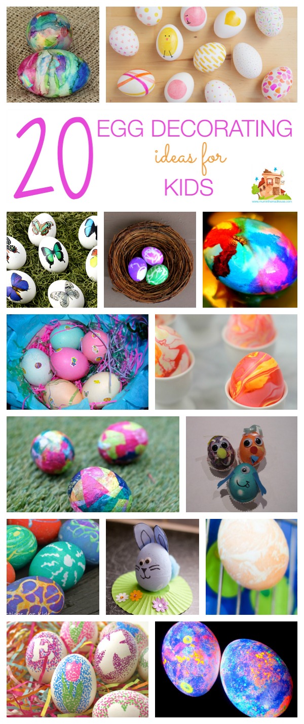 20 simple egg decorating ideas for kids