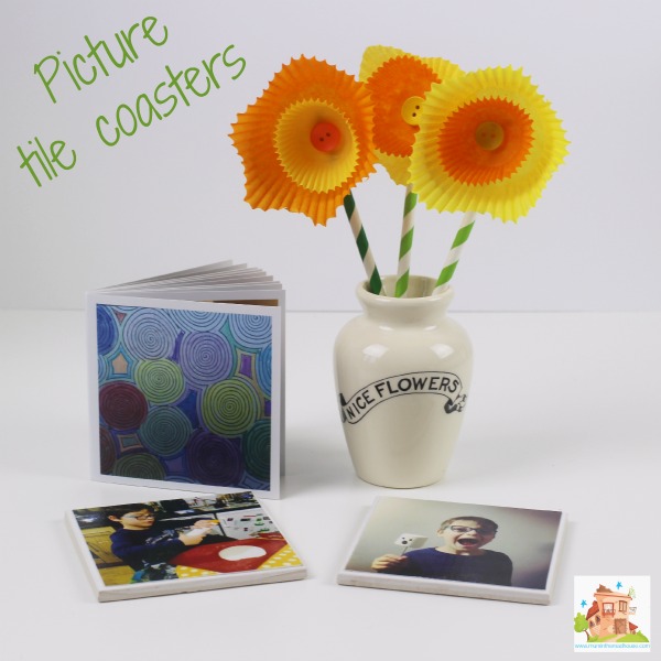 picture tile coasters