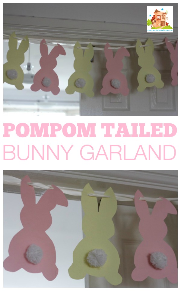 pompom tailed bunny garland