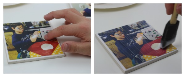 picture tile coasters