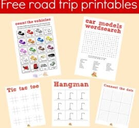 free road trip printables