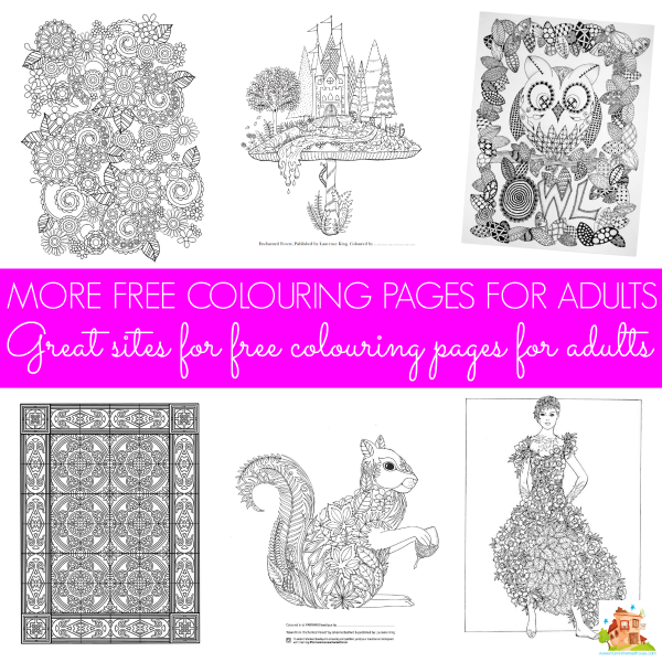 more free colouring pages for adults
