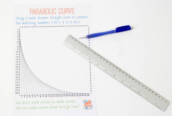parabolic curve