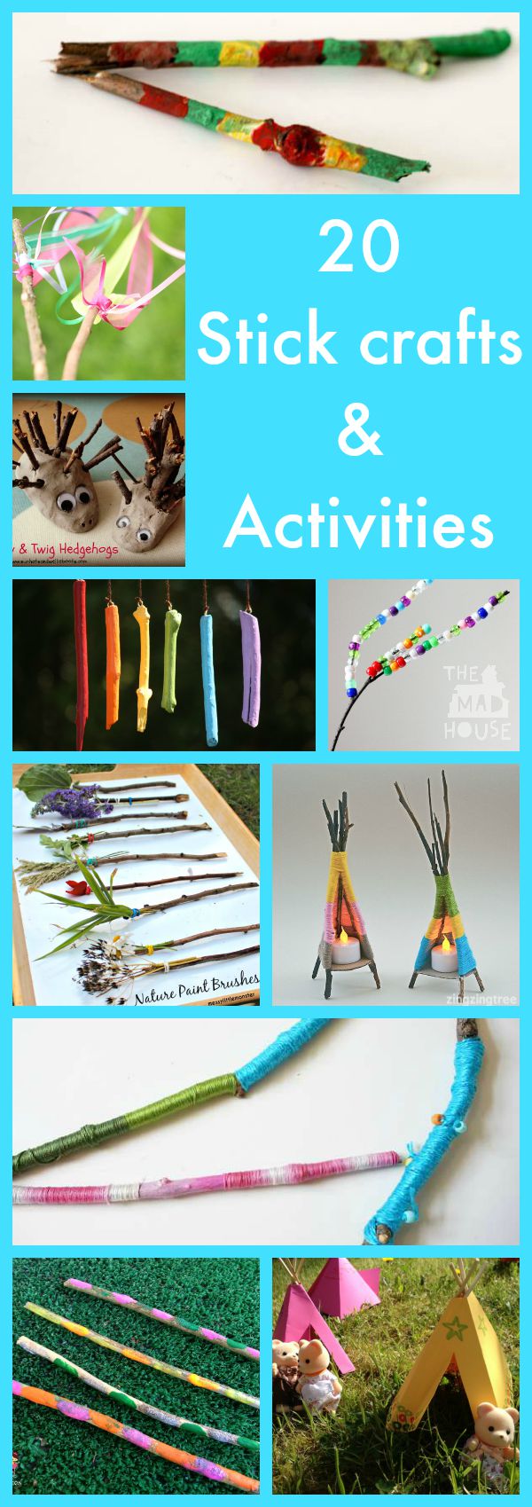 20 stick crafts and activities