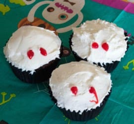 Vampire Bite Cupcakes