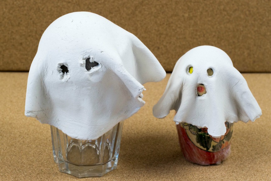 How to Make a Clay Ghost Tealight