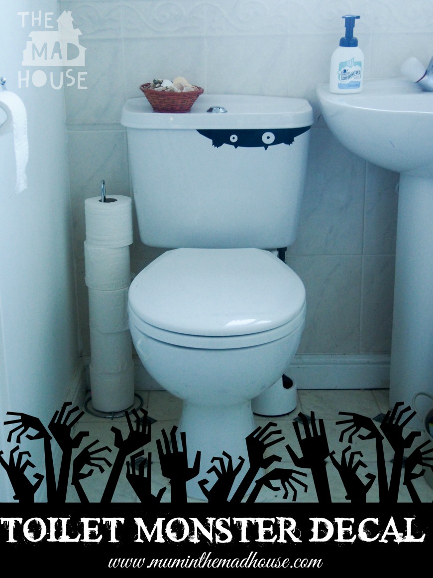 Toilet Monster Decal 