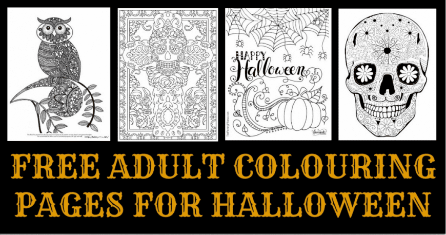 free colouring pages for halloween