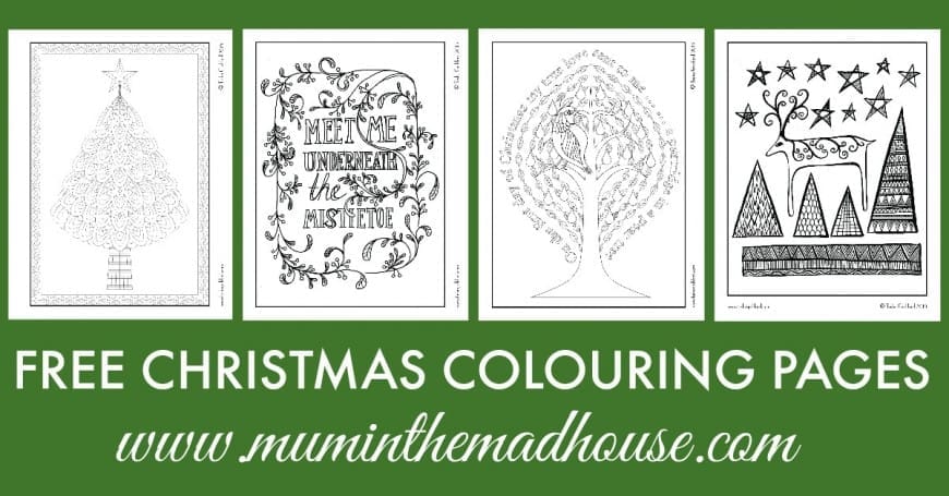 Free Christmas Colouring Pages for Adults and Teens