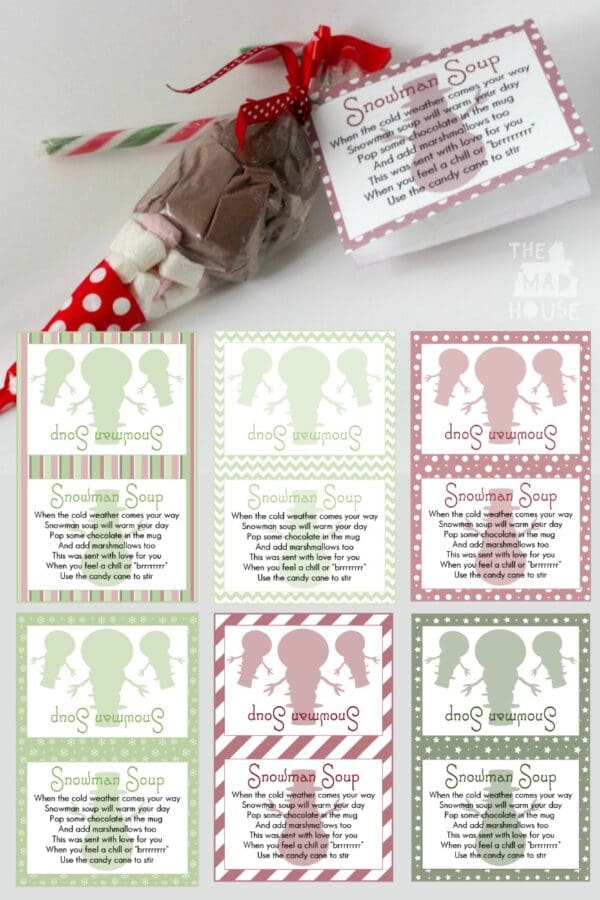 Snowman Soup and free printable labels - Mum In The Madhouse