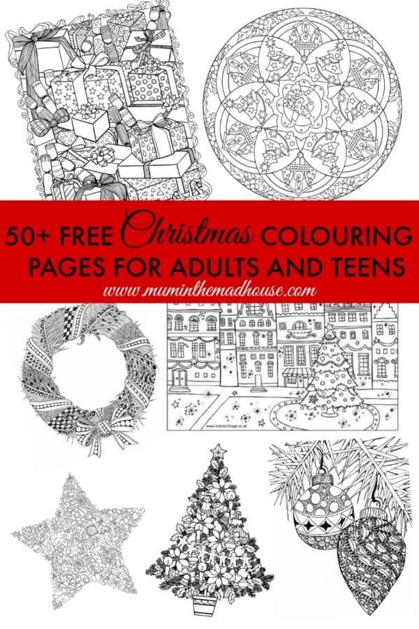 Free Christmas Colouring Pages for Adults - The Ultimate Roundup | Mum ...
