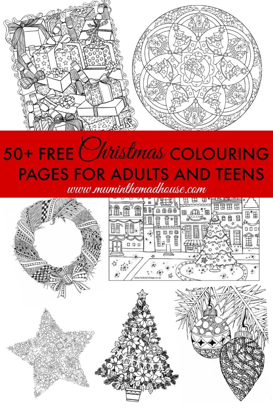Free Christmas Colouring Pages for Adults   The Ultimate Roundup ...