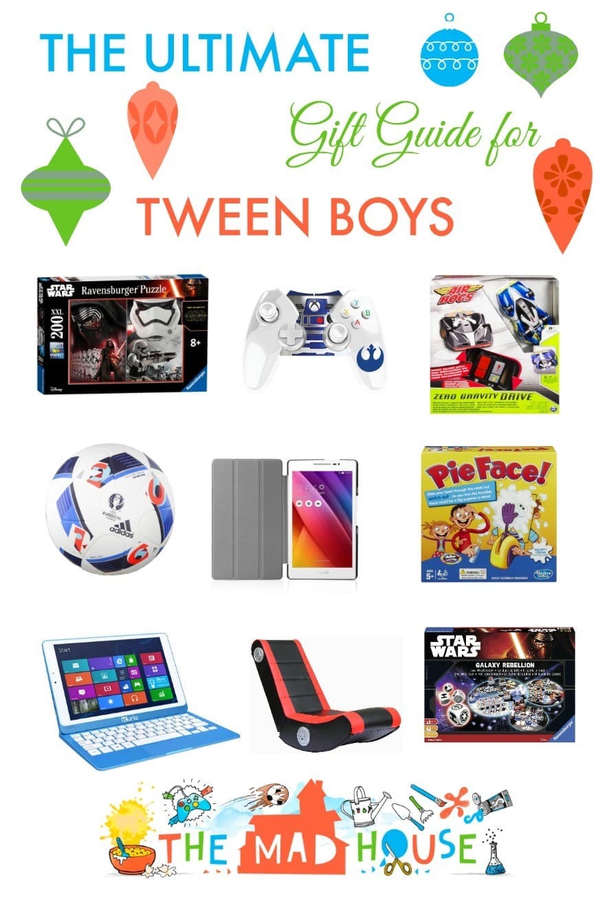 The ultimate gift guide for tween boys aged 9 - 12. It's hard to read the minds of pre teen boys but here are the coolest gifts this season.