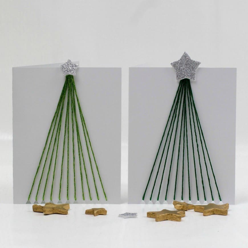Thread Tree Christmas Card