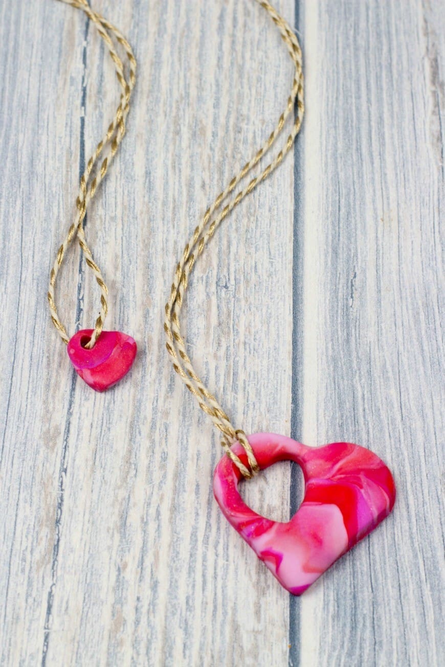 How to make a polymer clay mother and child heart necklace and celebrate unconditional love