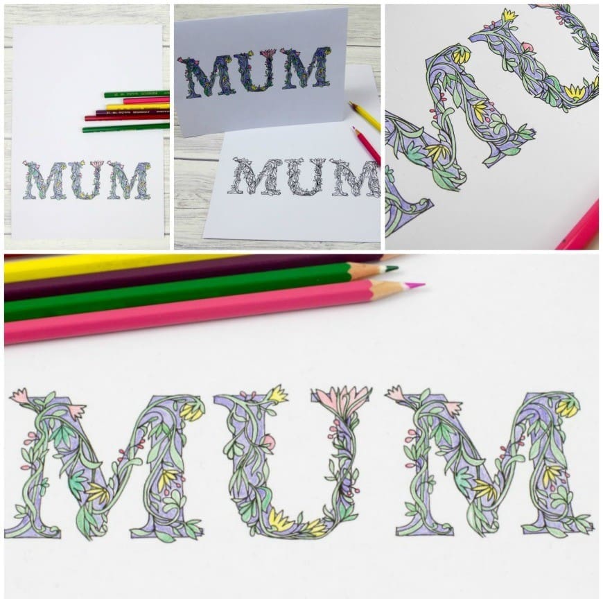 Free Mother's Day Colouring Cards - Surprise your Mum or Mom this Mother's Day with a homemade card that you have coloured in yourself with our fab free printable. A super adult colouring sheet.