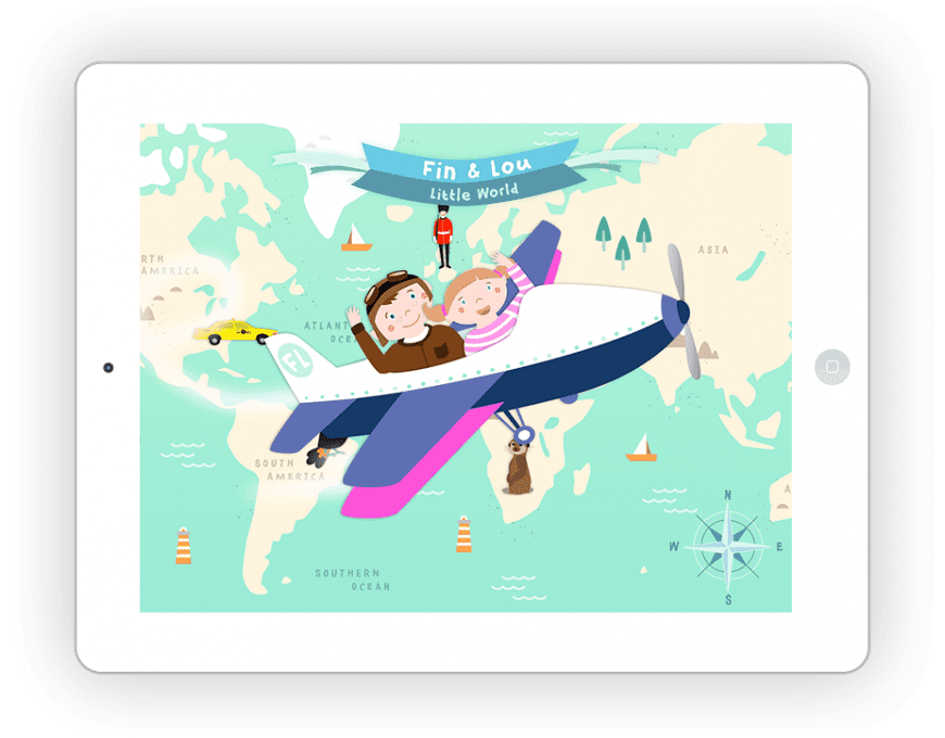 Backpack around the world with Fin & Lou. This fab interactive story book is a brilliant way for kids between three and five to learn about geography.