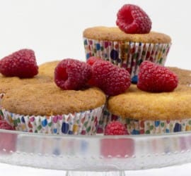 These raspberry muffins are brilliant to cook with your kids as they need no special equipment and the ingredients are really easy to mix together even for the youngest child. Oh and they also taste amazing!