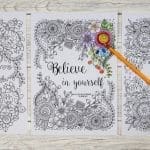 Believe in Yourself: Free Adult Coloring Pages for Inspiration | Mum In ...