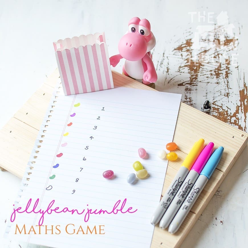 It is so easy to make learning fun and delicious with this simple Jelly Bean Jumble math games. Encourage your children's math skills with this DIY maths game and they will not even know they are learning. Part of our learning with manipulatives series for kids