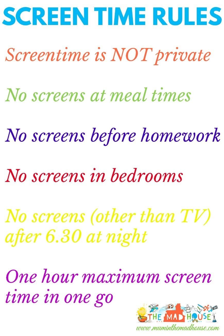 Smart screen time rules. How do you moderate or set rules regarding technology with your children? Here are some fab, achievable rules that are great.