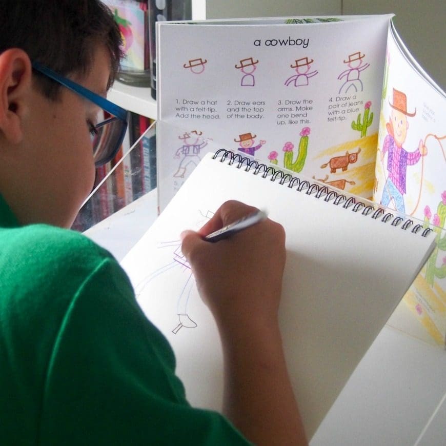 How to keep your kids drawing for fun. Keep the joy of creativity in your kids life, but keeping them drawing even through the tween and teen years