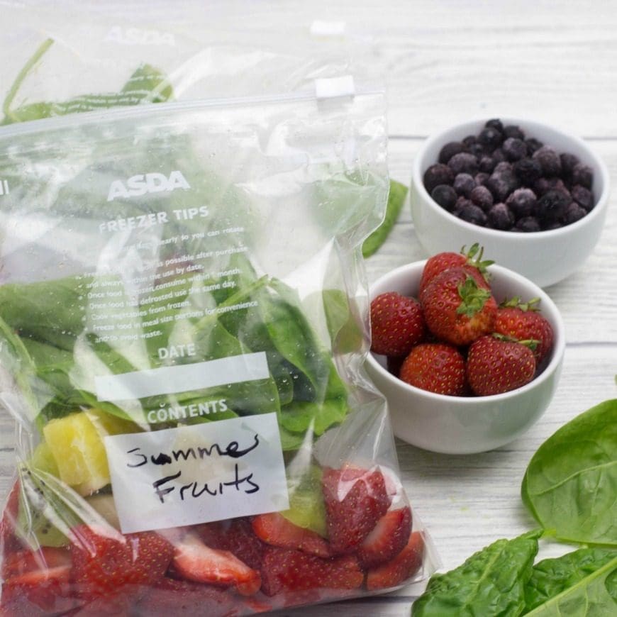 5 Make-ahead smoothie packs.  Save time and take the stress out of making smoothies with our make-ahead smoothie packs that are kid approved.  Family friendly smoothie recipes make having a heathy smoothy simple. 