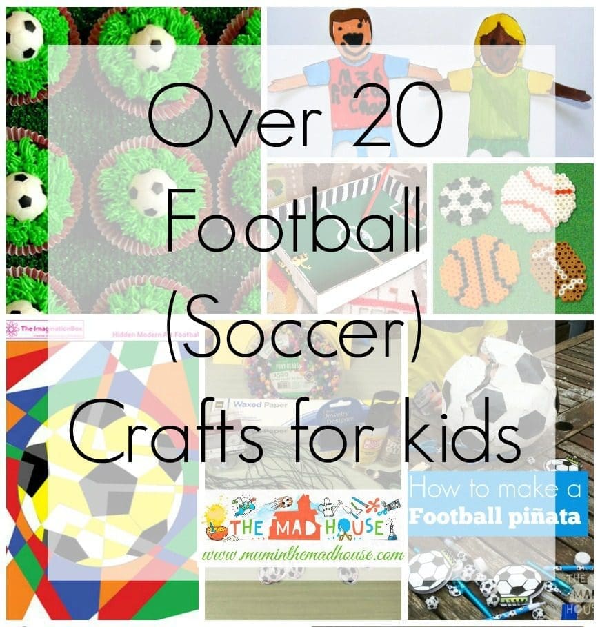 Football Crafts or Soccer crafts for kids square