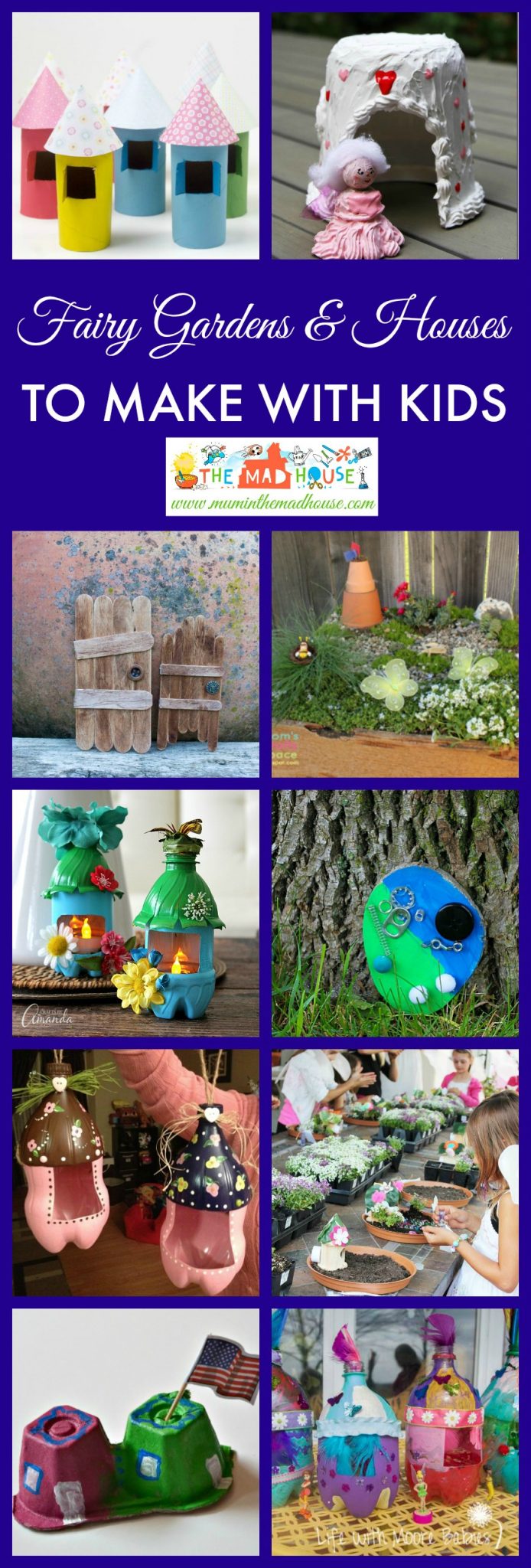 Encourage your children into the garden and fill their lives with magic with our selection of DIY fairy houses and fairy gardens. Beautiful fairy doors, houses, gardens and fairy inspired kids crafts. 