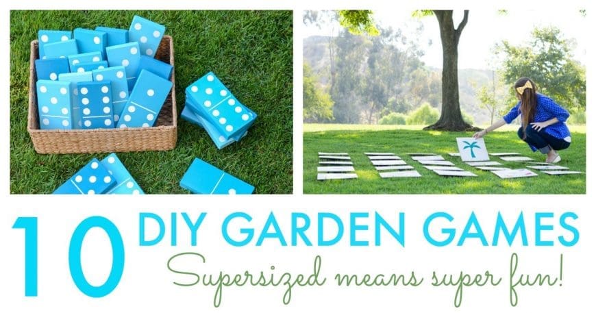 10 DIY Giant Garden Games