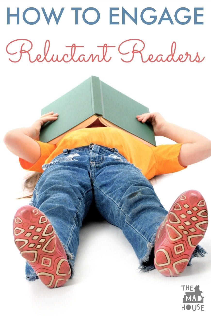 Tips for engaging reluctant readers pin
