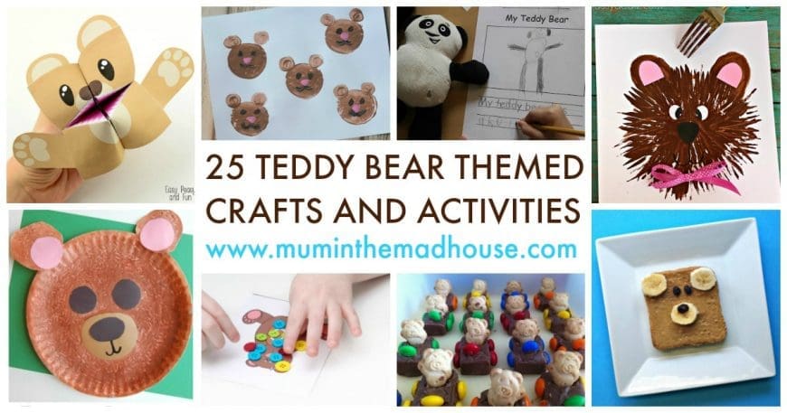 25 Teddy Bear Themed Crafts and Activities 