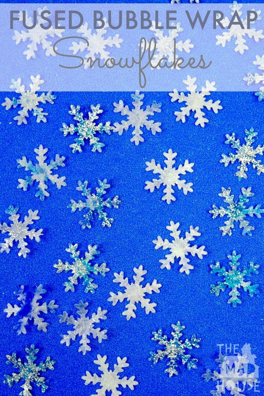 These fused bubble wrap snowflakes were great fun to make and are a great way of getting older children involved in pr