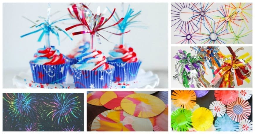 Amazing firework craft ideas that will keep your kids safe and smiling.  I love that it is possible to have a fun fireworks experience — minus the fire
