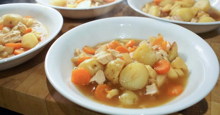 Waste-busting, family friendly bubble and squeak soup. This delicious and healthy family meal is simple to make and a great way of using leftovers. 