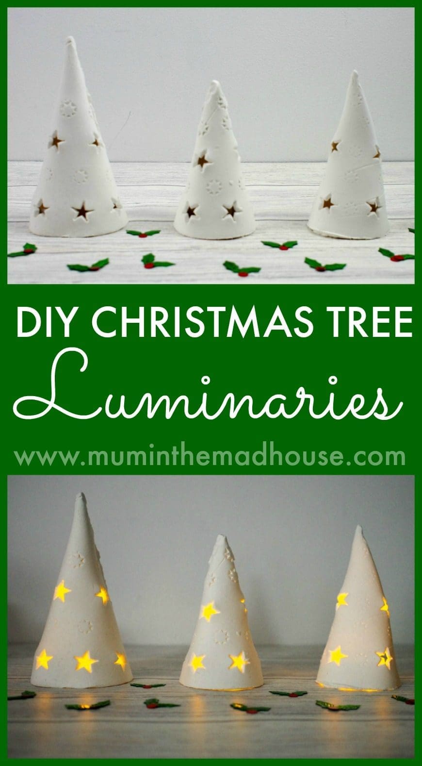 DIY Christmas Tree Luminaries
