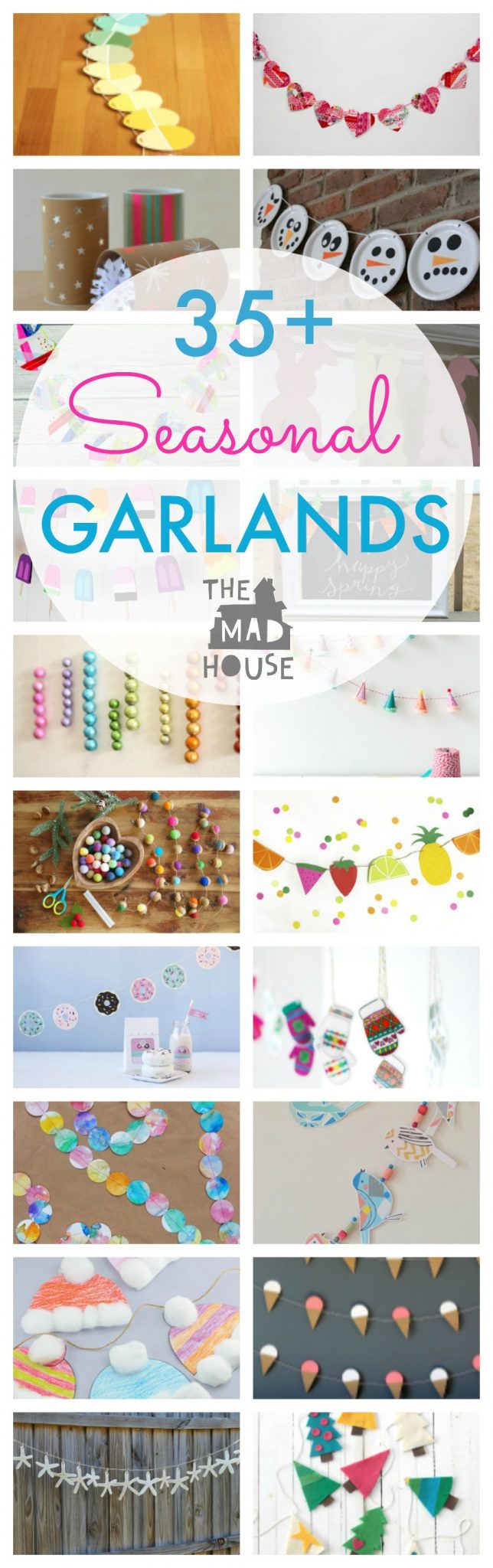 Simple Seasonal DIY Garlands. Celebrate the seasons with a selection of fab garlands that you can make yourself or with the kids. 