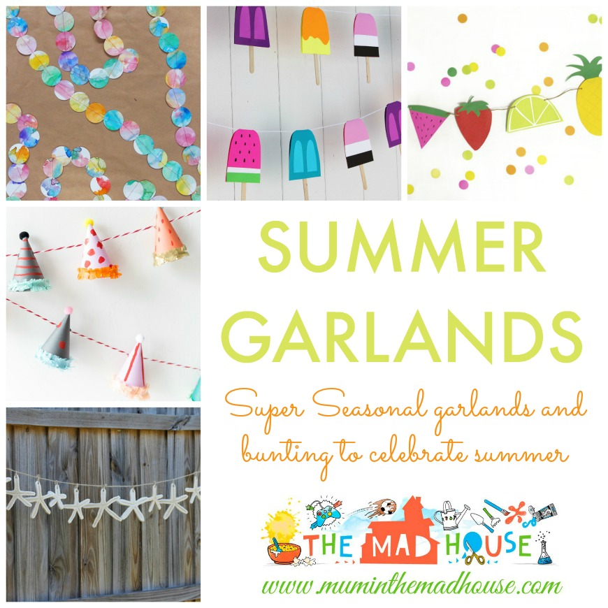 Celebrate the summer with these super seasonal DIY garlands perfect for the summer and parties.