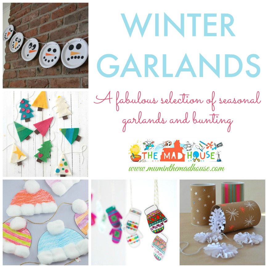 A fabulous selection of seasonal DIY garlands, perfect for winter and Christmas.