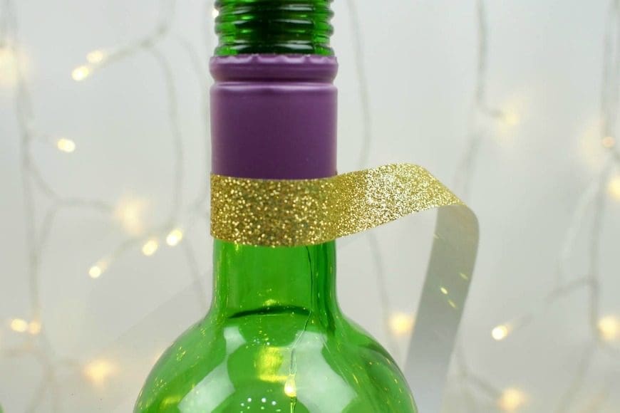 Simple New Year Craft - DIY Wine Bottle Lights