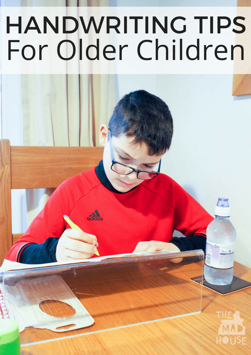 Practical and easy to follow handwriting tips for older children are perfect for improving legibility and speed, including fine motor skills for older kids.